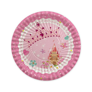 GENERICO PRINCESS PIATTI CM.18 CONF.8 PZ. BIGPARTY
