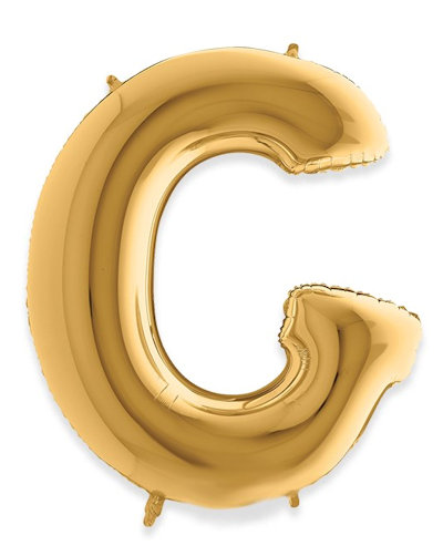 PALLONCINO MYLAR  LETTERA oro G cm.102 D.40 BIGPARTY