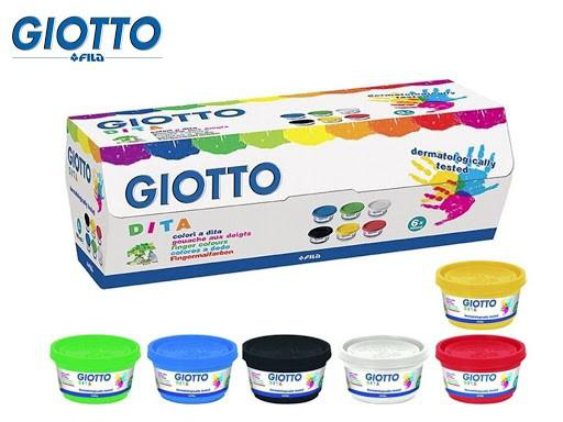 COLORI A DITA DA 6 VASETTI DA 100ML. GIOTTO