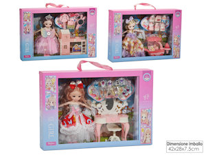 BAMBOLA YOE GIRL LUSSO CM.20 CON ACCESSORI 100772 GENERAL