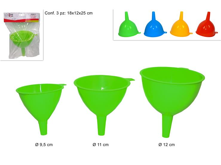 IMBUTO IN PLASTICA CONF. DA 3PZ. IN BUSTA DUESSE
