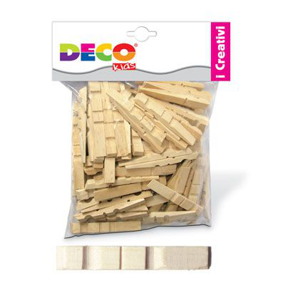 MOLLETTE MEZZE IN LEGNO COLORE NATURALE CM.4,5 CONF.100 PZ. CWR