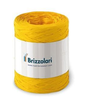 ROTOLO NASTRINO RAFFIA MM.5x100MT COLORE GIALLO