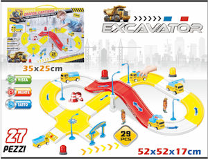 PISTA PARCHEGGIO GRANDE CANTIERE CON 4 MEZZI PLAYMORE