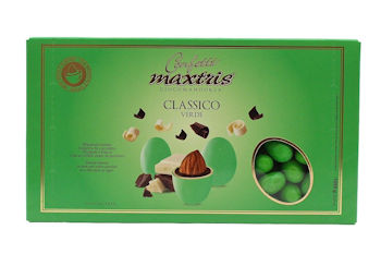 CONFETTI MAXTRIS CIOCOMANDORLA CLASSICO 1KG. VERDE MANDORLA RICOPERTA DI CIO