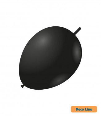 PALLONCINI DECO LINE PROFES. PASTELLO LINK 11 POLLICI CM.28 CONF.50PZ. NERI ONIC