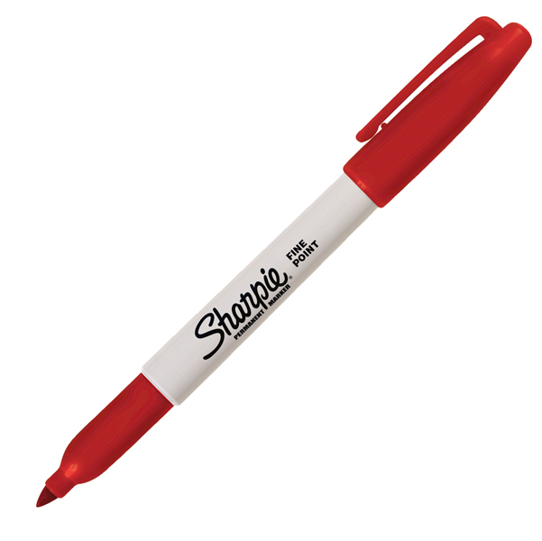 PENNARELLO PAPERMATE SHARPIE PUNTA FINE ROSSO pezzi 12