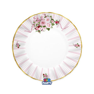 GENERICO ROSE BLOSSOM PIATTI CM.20 CONF.6 PZ. BIGPARTY