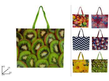 BORSA SPESA PVC CM.50x43x15 FANTASIA DUESSE