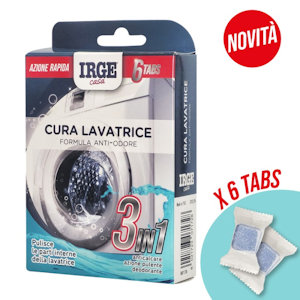 LAVATRICE TABS CURA LAVATRICE 3 IN 1 CONF.6PZ. IRGE