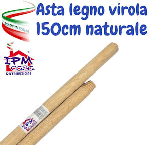PAVIMENTO SCOPA SOLO MANICO LEGNO NATURALE CM.150 IPM