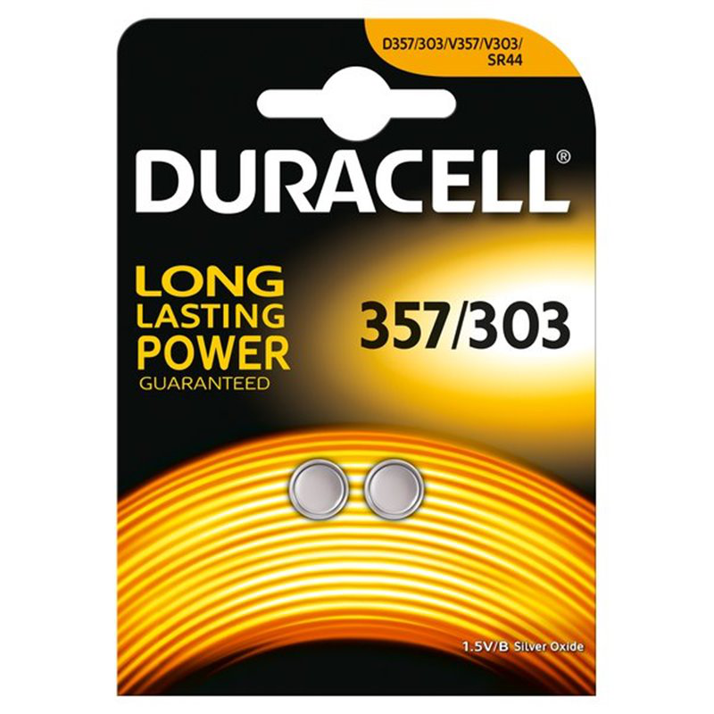 BATTERIA DURACELL CATEGORIA OROLOGI 357/303 CONF. 2PZ.