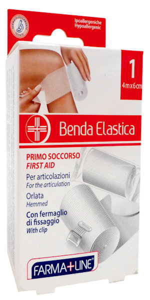MEDICAZIONE CEROTTI BENDA ELEASTICA CONF.1PZ. CM.6x4MT. FARMALINE
