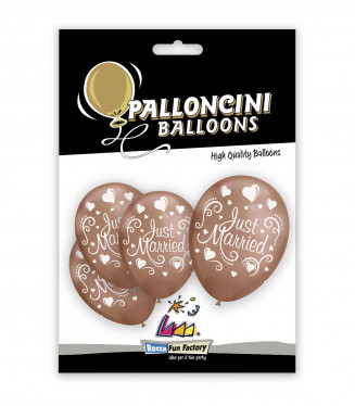 PALLONCINI 12 POLLICI TITANIO CM.32 CONF.5PZ. JUST MARRIE RAME