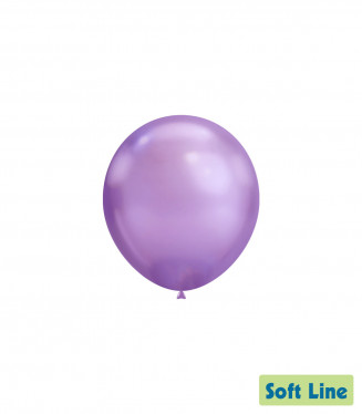 PALLONCINI 5 POLLICI CHROME CM.13 VIOLA 123 CONF.100PZ. SOFT LINE