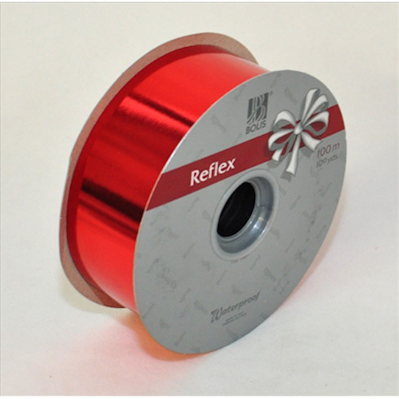ROTOLO NASTRINO MM.30x100MT METALLIZZATO ROSSO
