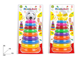 BABY GIOCO DEGLI ANELLI CON TESTA PALLONI CM.36 MAZ.