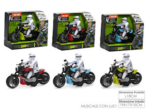 MOTO A FRIZIONE DA STRADA CON PILOTA LUCI E SUONI 102986 GENERAL