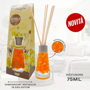 DEODORANTE AMBIENTE LIQUIDO CON BASTONCINI 75ML. VANIGLIA IRGE