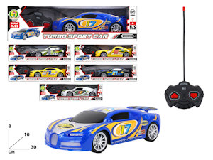 AUTO RADIO COMANDO 1:22 RACING 4 CANALI TURBO SPORT CAR MAZ.