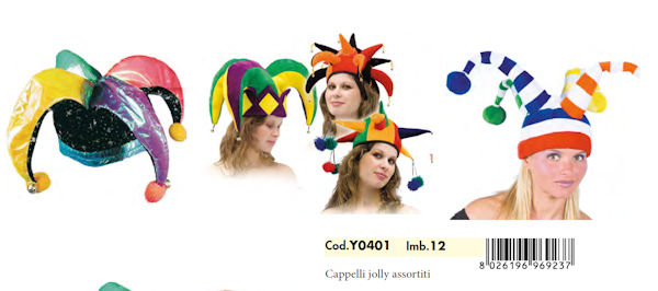 ACCESSORI TESTA CAPPELLI JOLLY ASSORTITI