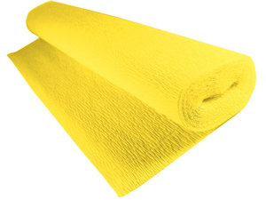 CARTA CRESPA IN ROTOLO DA 40G. CM.50x2.50MT. GIALLO