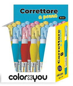 CORRETTORE A PENNA TOP QUALITY COLOR XYOU 8ML .PUNTA IN FERRO  pezzi 24