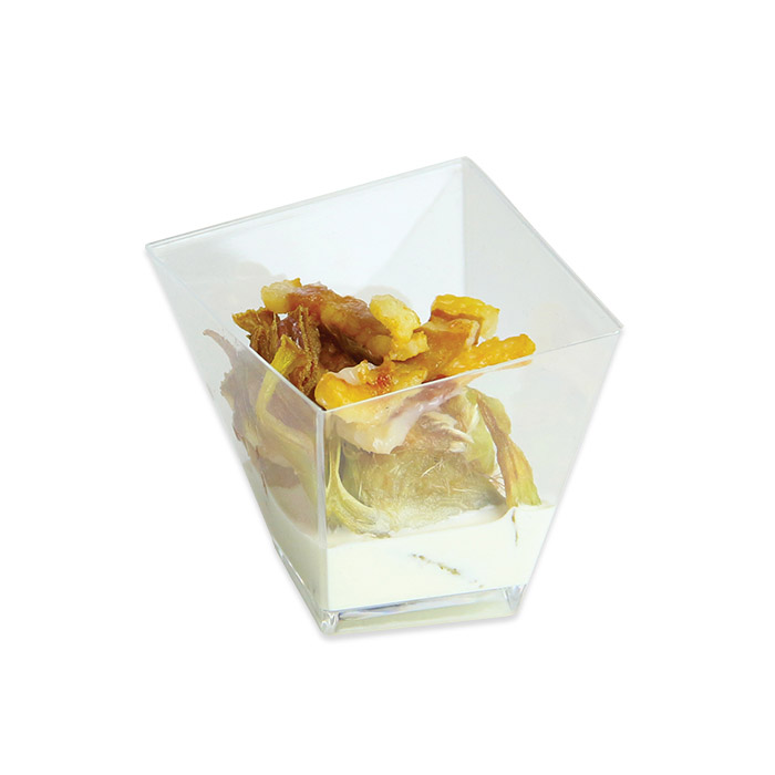 FINGER FOOD COPPETTE QUADRATE SPECIAL CM.5x5  TRASPARENTI CONF.12PZ.