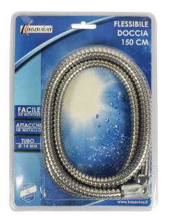 DOCCINO SOLO TUBO IN ACCIAIO FLESSIBILE MT.1,50 KASAVIVA