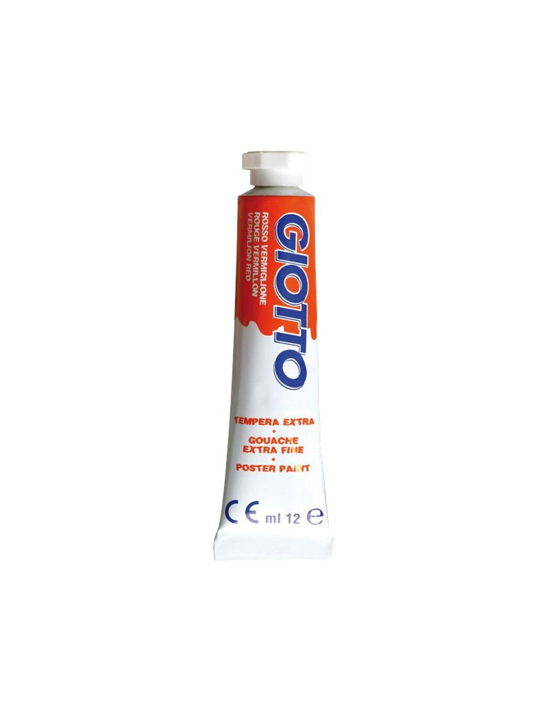 TEMPERA IN TUBETTO 12ML. 07 ROSSO VERMIGLIONE GIOTTO PEZZI 6