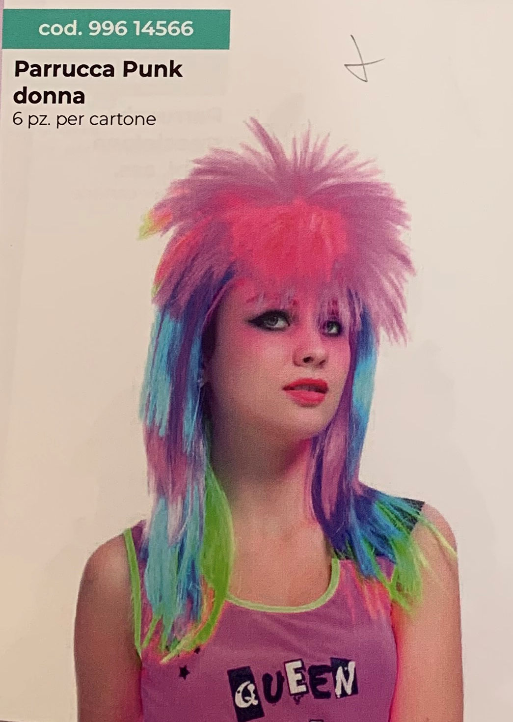ACCESSORI TESTA PARRUCCHA PUNK DONNA