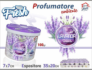 DEODORANTE AMBIENTE FRESH IN BARATTOLINO 100GR. CM.7x7 LAVANDA GOOD HO PEZZI 18