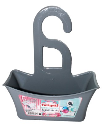 PORTA OGGETTI CON GANCIO PER DOCCIA CM.28x31xH.57 COLOR FATIGATI