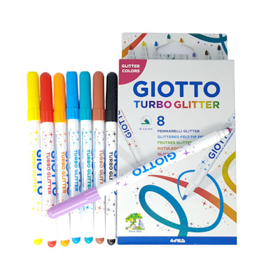 PENNARELLI GIOTTO TURBO GLITTER DA 8 FILA