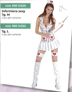 COSTUME ADULTO INFERMIERA SEXY TAGLIA M