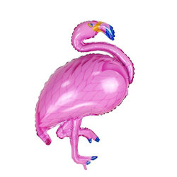 PALLONCINO MYLAR SAGOMA ANIMALETTO FENICOTTERO ROSA CM.35 SUPERSHAPE ROCCA