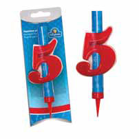 CANDELA PIROTECNICA NUMERALE "5"