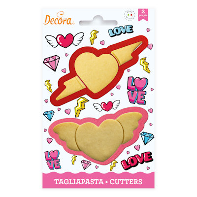 TAGLIAPASTA LOVE IN PLASTICA SET. 2PZ. DECORA