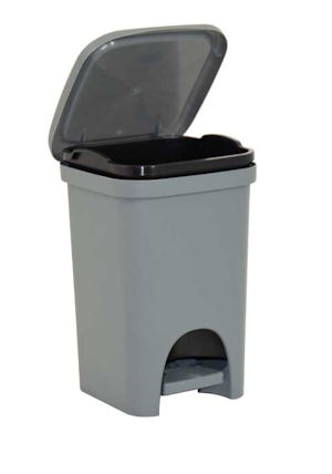 SPAZZATURA PATTUMIERA CON PEDALE 6LT. COLORS GRIGIA CM.20x21,5x28,5 BELLI E FOR
