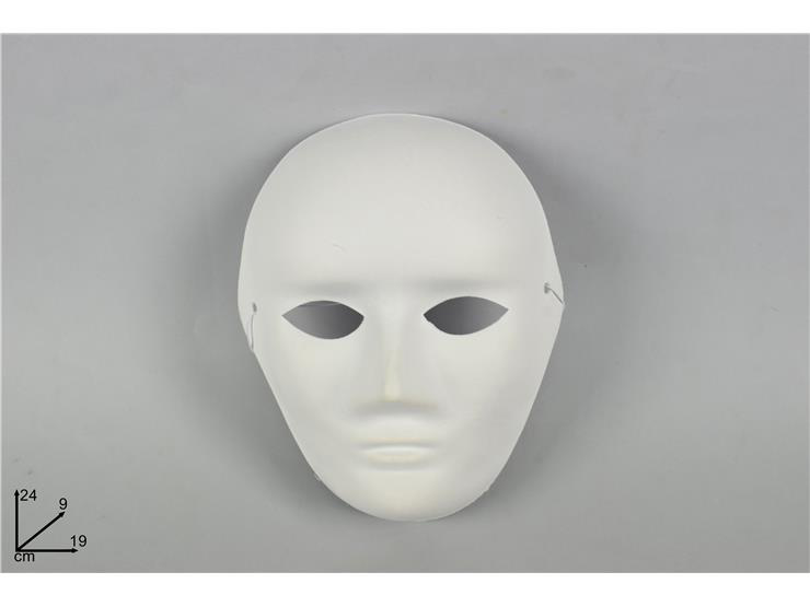 MASCHERA DECOUPAGE BIANCA VISO UOMO