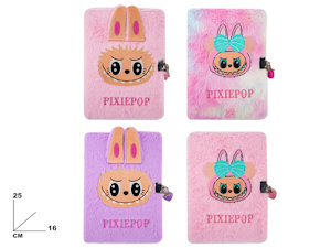 GIOCO DIARIO SEGRETO CON LUCCHETTO PELUCHE PIXIEPOP CM.16x25 MAZ