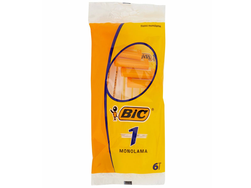 RASOIO MONOLAMA BIC RASOIO CONF.6PZ. IN BUSTA