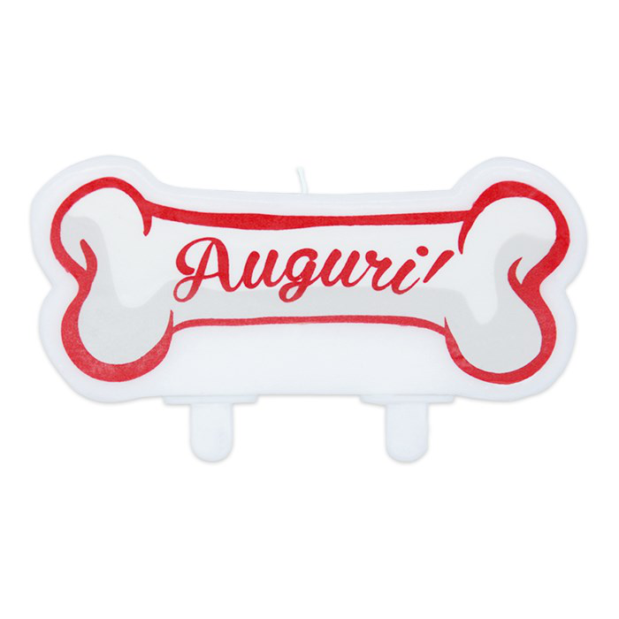 CANDELINE SAGOMATE OSSO CM.11x6 DOG PARTY BIGPARTY