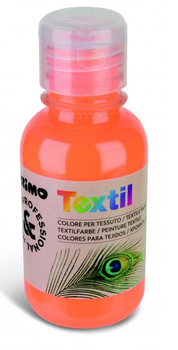 COLORE PER TESSUTO IN FLACONE 125 ML. FLUO ARANCIO PRIMO
