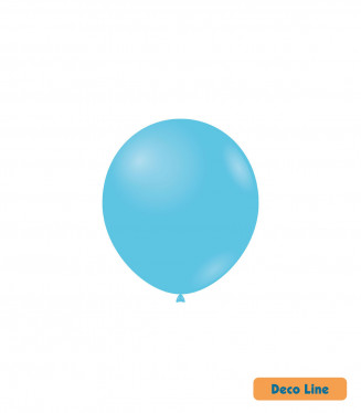 PALLONCINI DECO LINE PROFES. PASTELLO 5 POLLICI CM.13 CONF.100PZ. AZZURRO CIELO