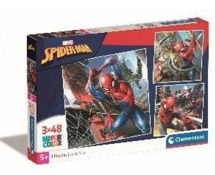 PUZZLE 3x48 SPIDERMAN SUPERCOLOR 25316 CLEMENTONI