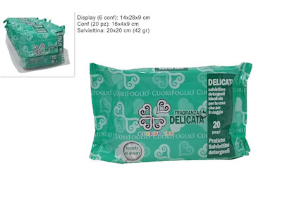MONOUSO SALVIETTINE DELICATE CONF.20PZ. PER LUI DUESSE