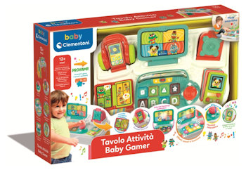 TAVOLINO BABY GAMER INTERATTIVO 12 + MESI 17547 CLEMENTONI