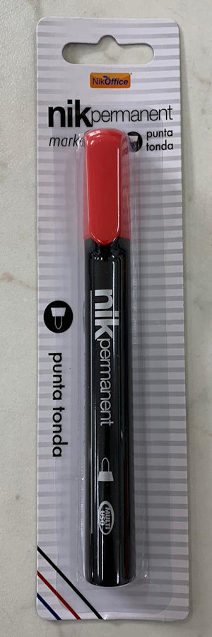 PENNARELLO NIKOFFICE PUNTA TONDA ROSSO SU BLISTER