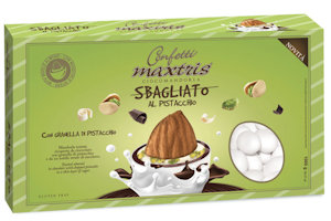 CONFETTI MAXTRIS CIOCOMANDORLA SBAGLIATO 1KG. BIANCHI AL PISTACCIO MANDORLA RICO